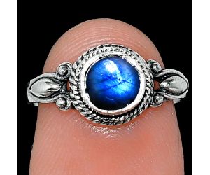 Blue Fire Labradorite Ring size-6 SDR242521 R-1345, 6x6 mm