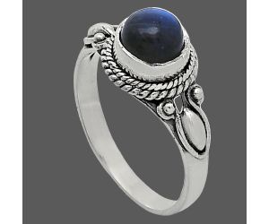 Blue Fire Labradorite Ring size-6 SDR242521 R-1345, 6x6 mm