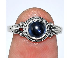 London Blue Topaz Ring size-8 SDR242537 R-1345, 6x6 mm
