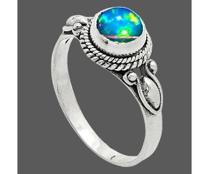 Ethiopian Opal Ring size-7 SDR242554 R-1345, 6x6 mm