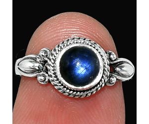 Blue Fire Labradorite Ring size-6 SDR242557 R-1345, 6x6 mm