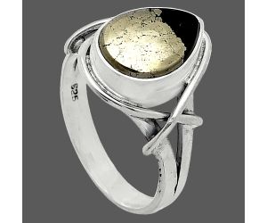 Apache Gold Healer's Gold Ring size-7.5 SDR242569 R-1054, 9x12 mm