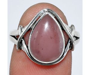 Guava Quartz Ring size-8 SDR242572 R-1054, 9x13 mm