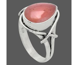 Guava Quartz Ring size-8 SDR242572 R-1054, 9x13 mm