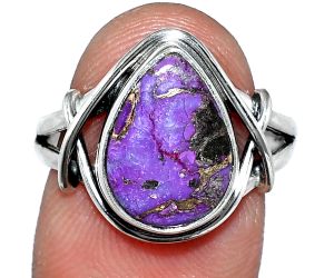 Copper Purple Turquoise Ring size-8 SDR242596 R-1054, 10x13 mm