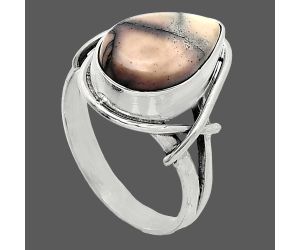 Porcelain Jasper Ring size-8 SDR242631 R-1054, 9x15 mm
