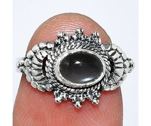 Gray Moonstone Ring size-6 SDR242664 R-1726, 7x5 mm