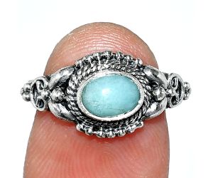 Sleeping Beauty Turquoise Ring size-7 SDR242733 R-1286, 7x5 mm