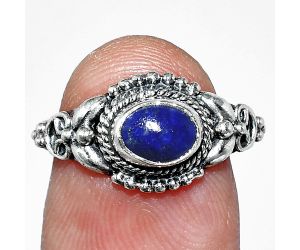 Lapis Lazuli Ring size-6.5 SDR242738 R-1286, 7x5 mm