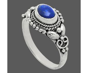 Lapis Lazuli Ring size-6.5 SDR242738 R-1286, 7x5 mm