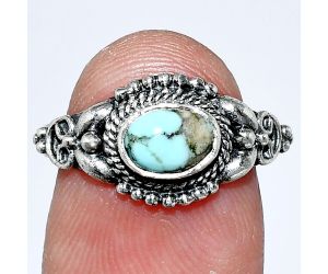 Lucky Charm Tibetan Turquoise Ring size-7 SDR242742 R-1286, 7x5 mm