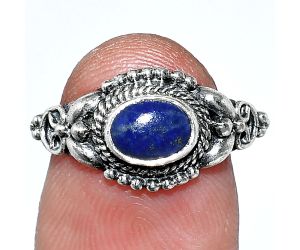 Lapis Lazuli Ring size-6.5 SDR242743 R-1286, 7x5 mm