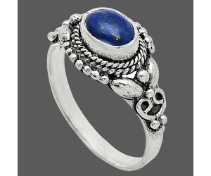 Lapis Lazuli Ring size-6.5 SDR242743 R-1286, 7x5 mm