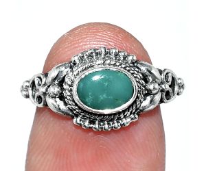 Natural Rare Turquoise Nevada Aztec Mt Ring size-7 SDR242749 R-1286, 7x5 mm