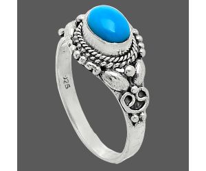 Sleeping Beauty Turquoise Ring size-7 SDR242757 R-1286, 7x5 mm