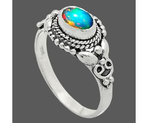 Ethiopian Opal Ring size-8 SDR242769 R-1286, 7x5 mm