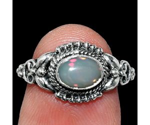 Ethiopian Opal Ring size-6 SDR242771 R-1286, 7x5 mm