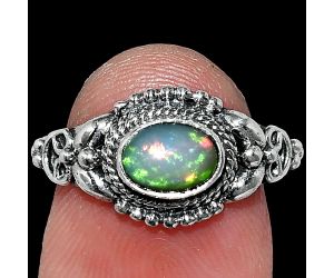 Ethiopian Opal Ring size-6.5 SDR242777 R-1286, 7x5 mm