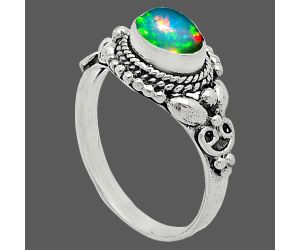 Ethiopian Opal Ring size-6.5 SDR242777 R-1286, 7x5 mm