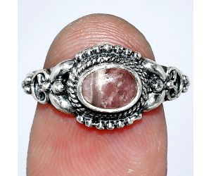 Rhodochrosite Argentina Ring size-8 SDR242784 R-1286, 7x5 mm