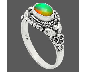 Ethiopian Opal Ring size-6.5 SDR242815 R-1286, 7x5 mm