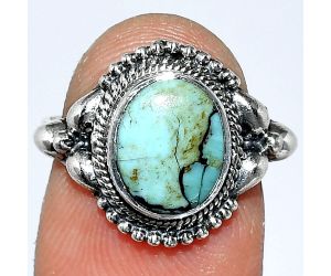 Lucky Charm Tibetan Turquoise Ring size-7 SDR242870 R-1286, 8x10 mm