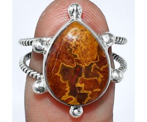 Rare Cady Mountain Agate Ring size-8.5 SDR242938 R-1268, 12x16 mm