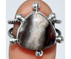 Laguna Lace Agate Ring size-7 SDR242953 R-1268, 13x13 mm