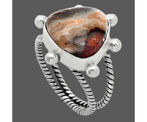 Laguna Lace Agate Ring size-7 SDR242953 R-1268, 13x13 mm