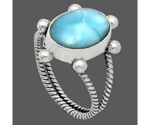 Larimar (Dominican Republic) Ring size-9 SDR242969 R-1268, 10x14 mm