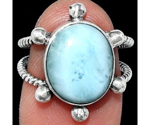 Larimar (Dominican Republic) Ring size-7 SDR242971 R-1268, 11x13 mm