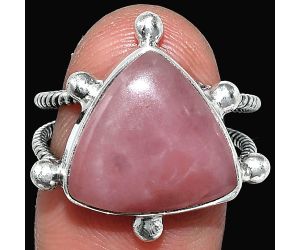 Guava Quartz Ring size-8 SDR243011 R-1268, 15x15 mm