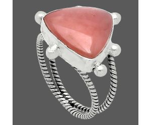 Guava Quartz Ring size-8 SDR243011 R-1268, 15x15 mm