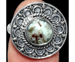 Variscite Ring size-7.5 SDR243096 R-1256, 9x9 mm