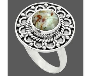 Variscite Ring size-7.5 SDR243096 R-1256, 9x9 mm