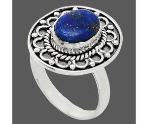 Lapis Lazuli Ring size-8 SDR243102 R-1256, 8x10 mm