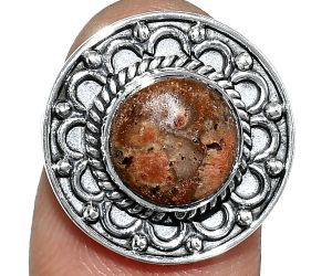 Poppy Jasper Ring size-6 SDR243105 R-1256, 9x9 mm