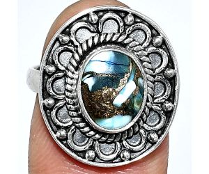 Spiny Oyster Turquoise Ring size-7 SDR243131 R-1256, 8x10 mm