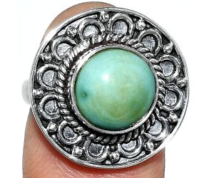 Natural Rare Turquoise Nevada Aztec Mt Ring size-6.5 SDR243143 R-1256, 10x10 mm