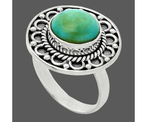 Natural Rare Turquoise Nevada Aztec Mt Ring size-6.5 SDR243143 R-1256, 10x10 mm