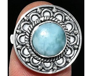 Larimar (Dominican Republic) Ring size-6 SDR243152 R-1256, 9x9 mm