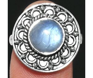 Rainbow Moonstone Ring size-8 SDR243158 R-1256, 9x9 mm