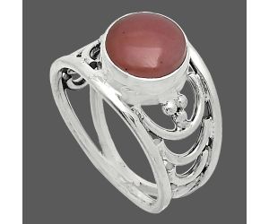 Guava Quartz Ring size-7 SDR243173 R-1379, 9x9 mm