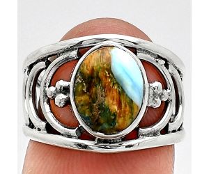 Spiny Oyster Turquoise Ring size-6 SDR243175 R-1379, 8x10 mm