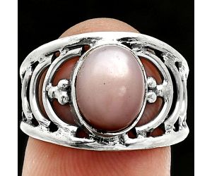 Pink Opal Ring size-7 SDR243189 R-1379, 8x10 mm