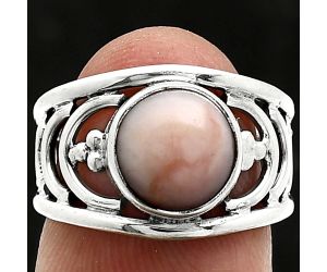 Pink Opal Ring size-6 SDR243192 R-1379, 9x9 mm