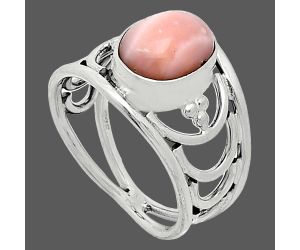 Pink Opal Ring size-7.5 SDR243193 R-1379, 8x10 mm