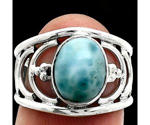 Larimar (Dominican Republic) Ring size-6 SDR243194 R-1379, 8x10 mm