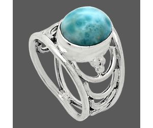 Larimar (Dominican Republic) Ring size-6 SDR243194 R-1379, 8x10 mm