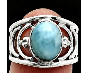 Larimar (Dominican Republic) Ring size-6 SDR243196 R-1379, 8x10 mm